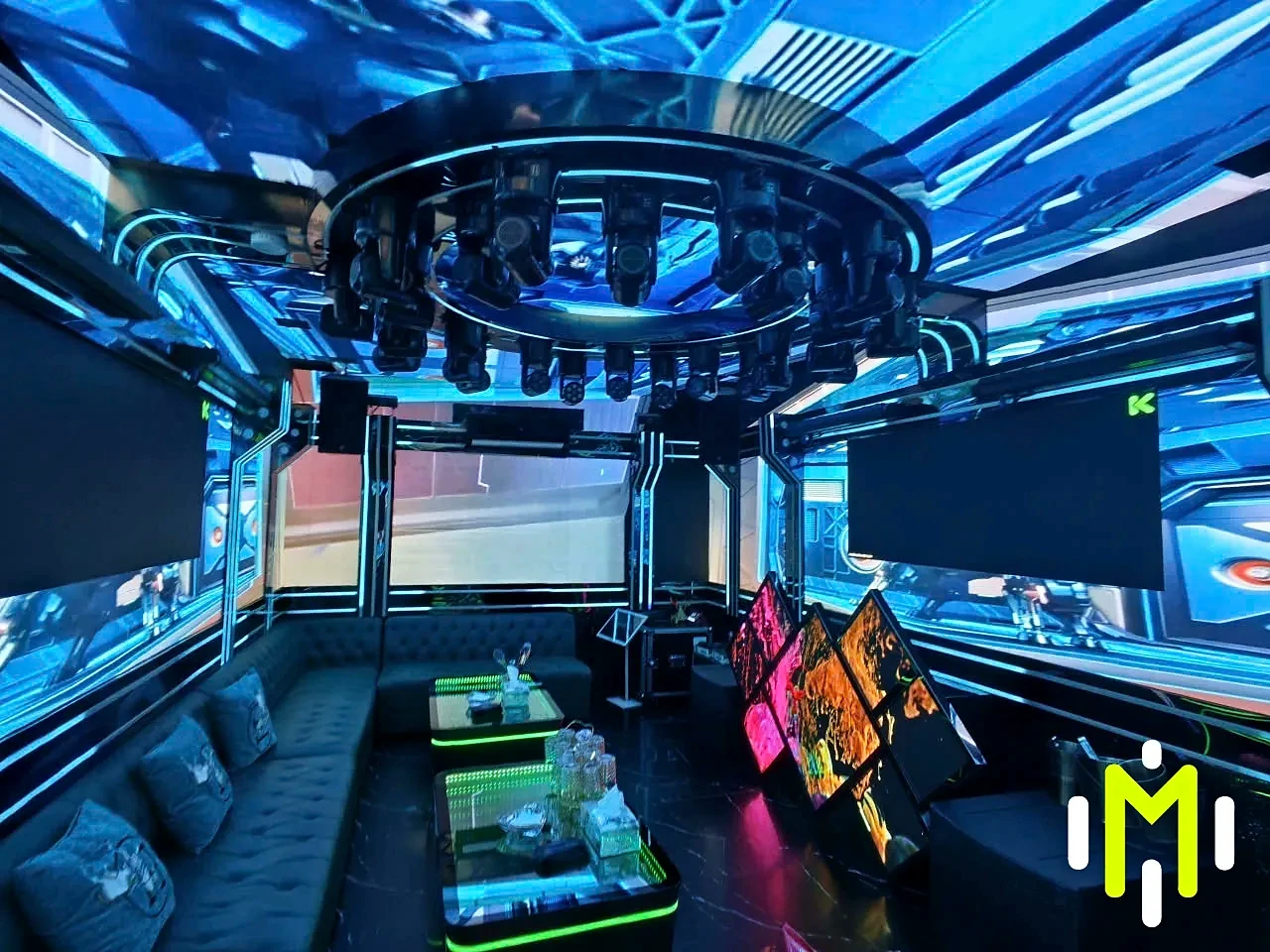 MATRIX VIP 1 現代高端 KTV 包房實景